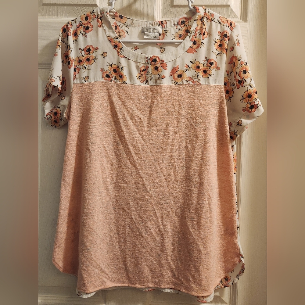 Van Heusen Women's White Floral Blouse